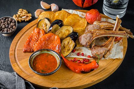 7. Баранина корейка с овощами