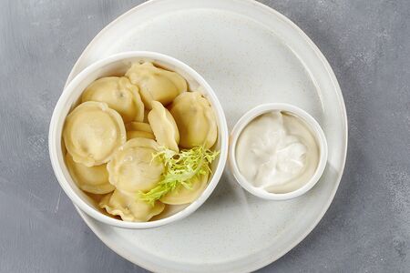 Пельмешки безглютеновые со сметаной