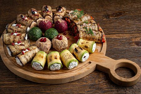 Ассорти овощных паштетов и рулетов