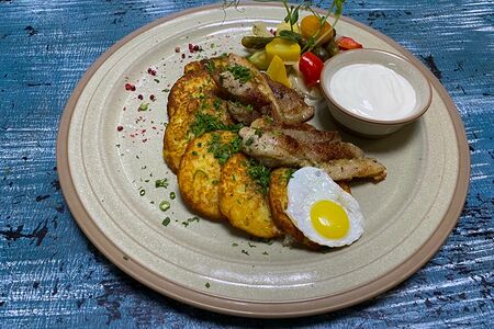 Белорусские домашние драники с поджаркой