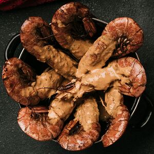 Лангустины, жаренные в том ям