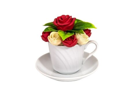 Чайная пара с шоколадными розами