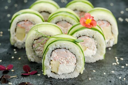 Большой Фреш с креветкой и крабом