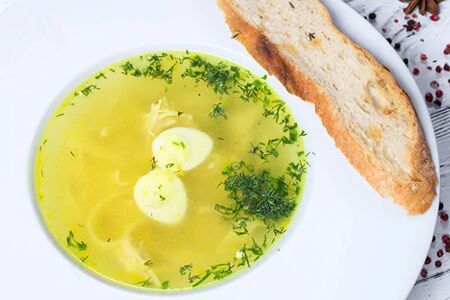 Куриный суп с домашней лапшой