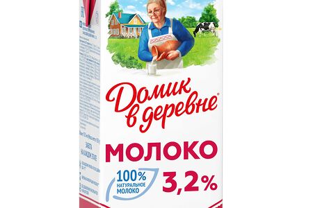 Молоко стерилизованное Домик в деревне 3.2% 950г