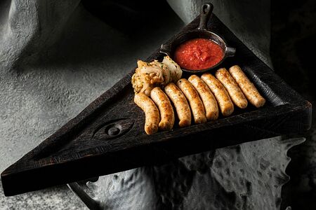 Колбаски куриные с сыром