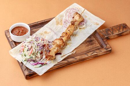 Шашлык из куриного филе