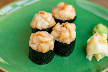 Тартар-ролл с гребешком