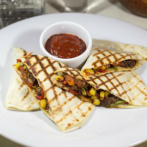 Кесадилья с грибами