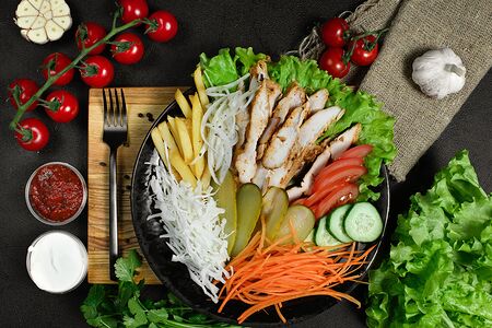 Шаурма в тарелке