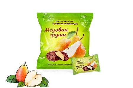 Зефир Пирожникофф Медовая груша в шоколаде