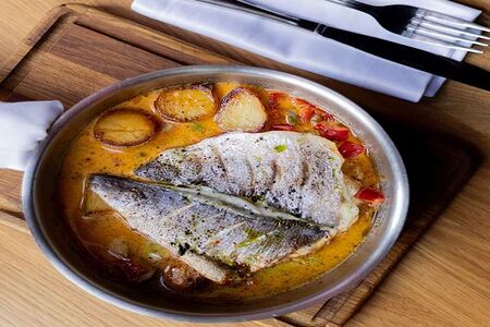 Филе дорадо с овощами