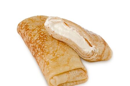 Блинчики сладкие с творожным кремом M