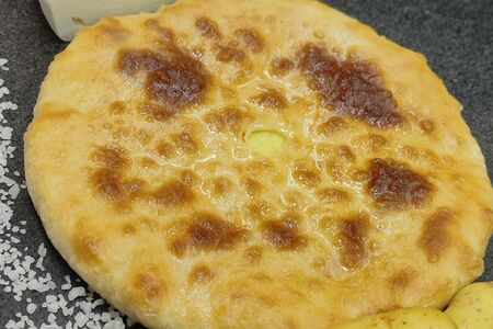 Осетинский пирог с сыром и картофелем
