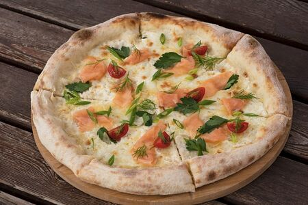 Пицца С лососем