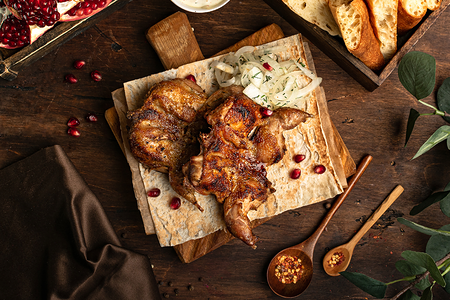 Цыпленок на мангале