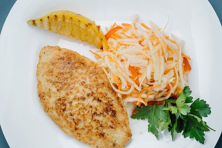 Котлета из трески и тигровых креветок