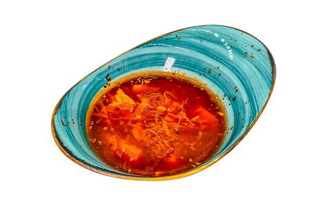 Борщ постный с черносливом и фасолью