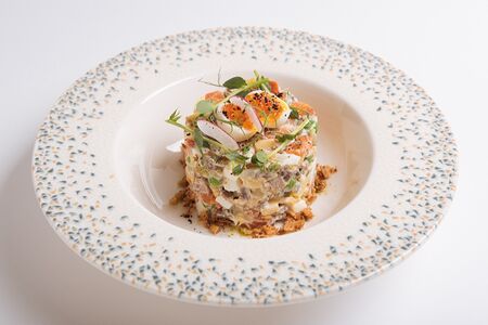 Оливье с языком