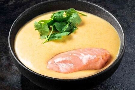 Сырный суп с лососем