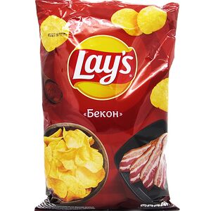 Чипсы Lays с беконом