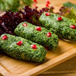 Пхали из шпината с орехами