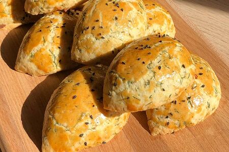 Поча с сыром и укропом