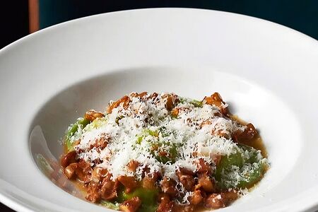 Равиоли с лисичками