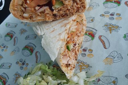 Шаурма из свинины на углях