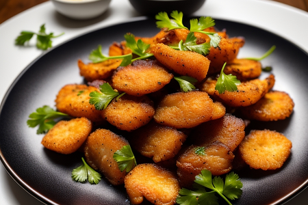 Кольца кальмара в пивном кляре с соусом тартар