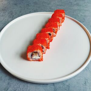 Ролл сливочный с крабом и угрем