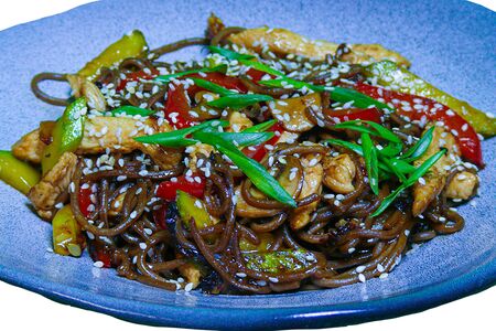 Удон с курицей