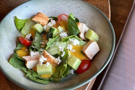 Салат с цыплёнком су-вид