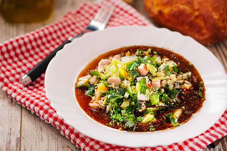 Окрошка мясная