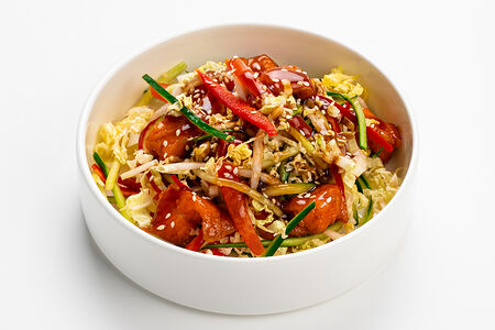 Салат с лососем