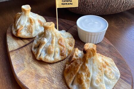 Жареные хинкали Свинина-говядина