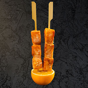 Якитори с лососем