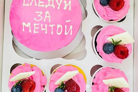 Бенто-торт и капкейки Мечта