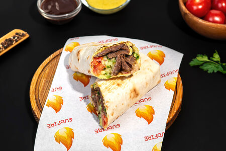 Донер с говядиной в лаваше большой