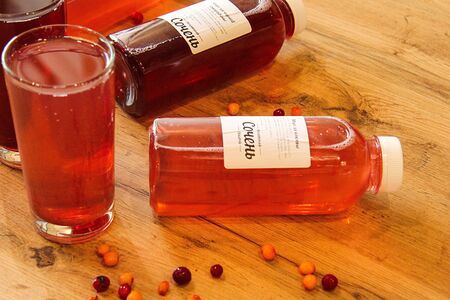 Морс из лесной клюквы