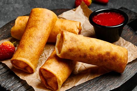 Блины с творогом