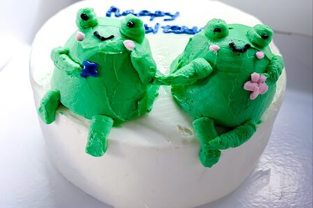 Бенто-торт Лягушки