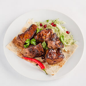 Шашлык из печени говядины