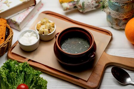 Суп зеленый со шпинатом