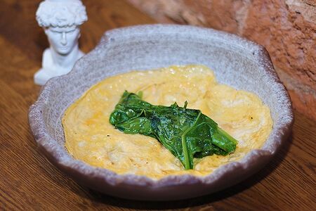 Омлет со шпинатом