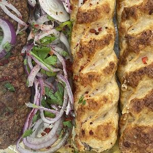 Люля-кебаб из свинины и говядины