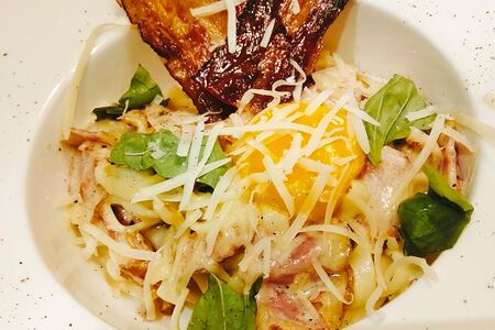 Паста Карбонара с беконом