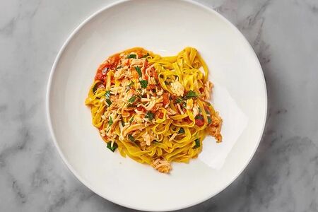 Таглиолини с крабом