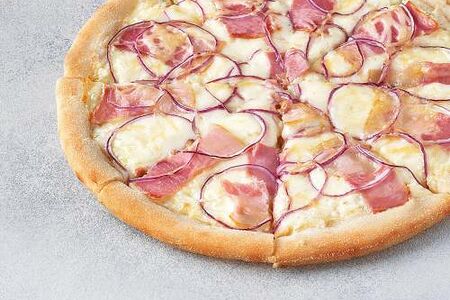 Пицца Карбонара на тонком