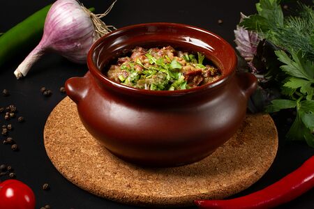 Лобио в горшочке